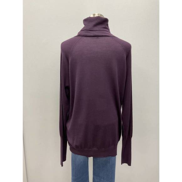 NEW STRENESSE plum wool/cashmere sweater in plum - Picture 2 of 6